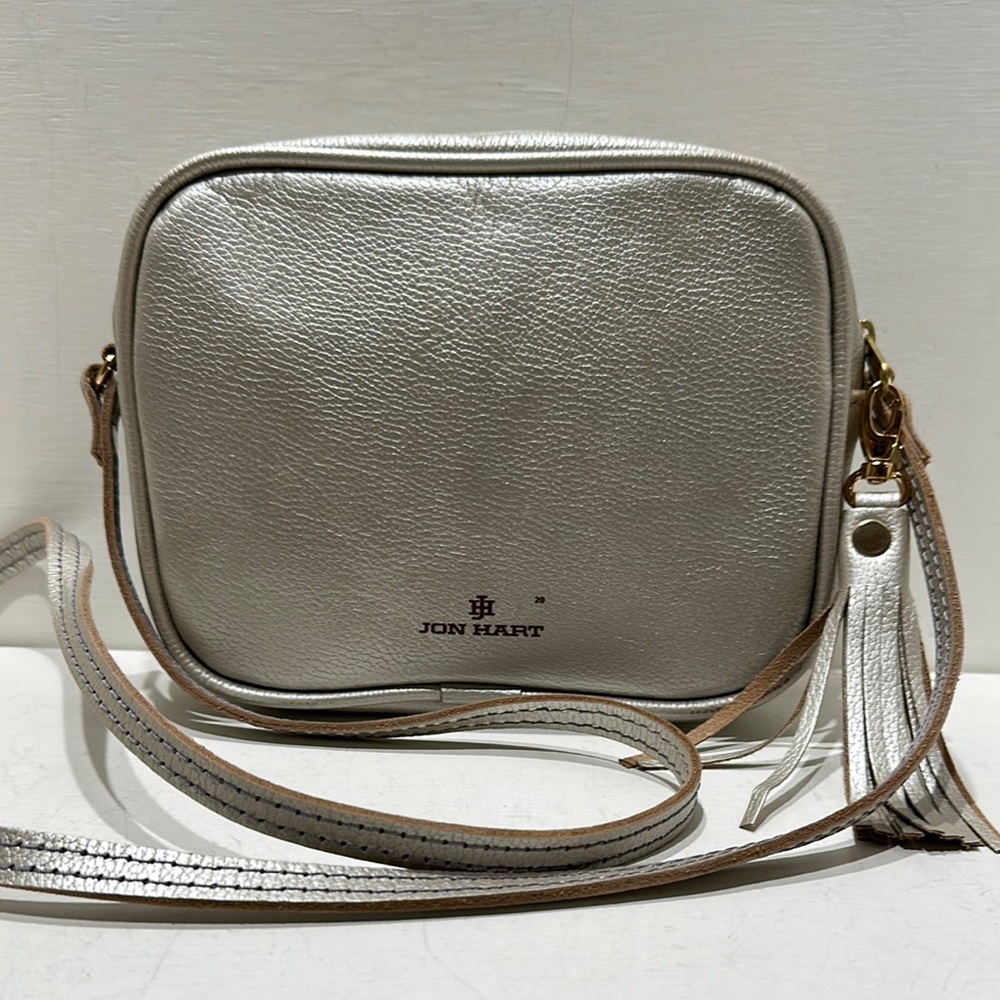 JON HART Design Silver Crossbody Bag